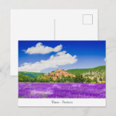 Briefkaart met lavendel in Banon Provence (Voorkant / Achterkant)