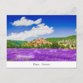 Briefkaart met lavendel in Banon Provence (Voorkant)