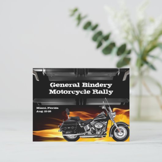 Briefkaart met leerlingenbrander (Staand voorkant)