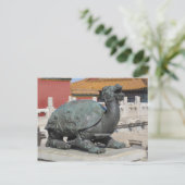 Briefkaart met leeuwenkrans (Staand voorkant)