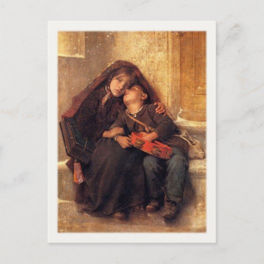 Briefkaart met Léon Bazile Perrault Painting (Voorkant)