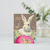 Briefkaart met Leuk Weinig Paashaas (Staand voorkant)