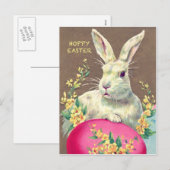 Briefkaart met Leuk Weinig Paashaas (Voorkant / Achterkant)