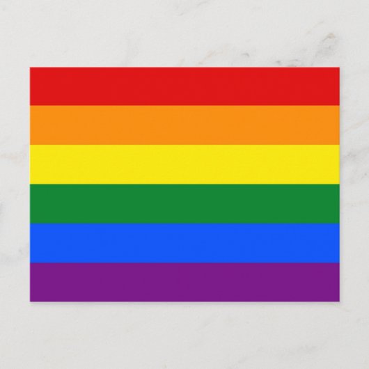Briefkaart met LGBT Rainbow Flag (Voorkant)