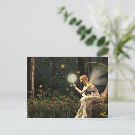 Briefkaart met lichte kogel (Staand voorkant)