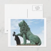 Briefkaart met Lion Statue (Voorkant / Achterkant)