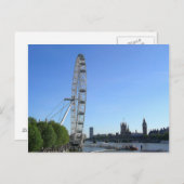 Briefkaart met London Eye reuzenrad (Voorkant / Achterkant)