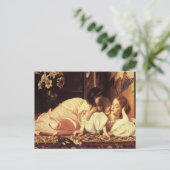 Briefkaart met Lord Frederick Leighton schilderij (Staand voorkant)