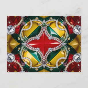 Briefkaart met Los Angeles Kleuren Design