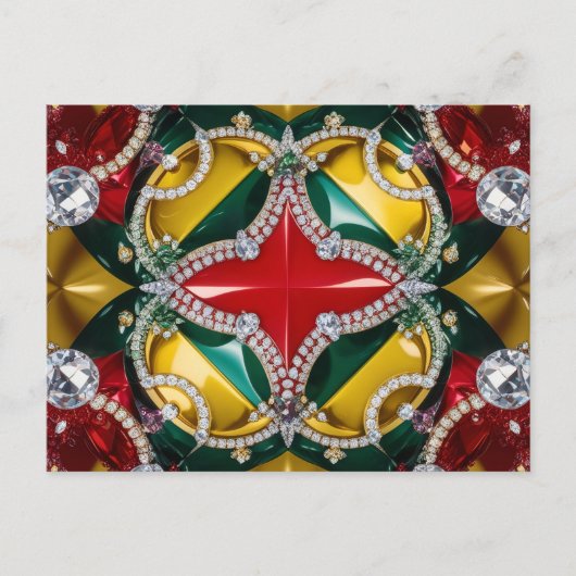 Briefkaart met Los Angeles Kleuren Design (Voorkant)