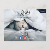 briefkaart met losse kat (Voorkant)