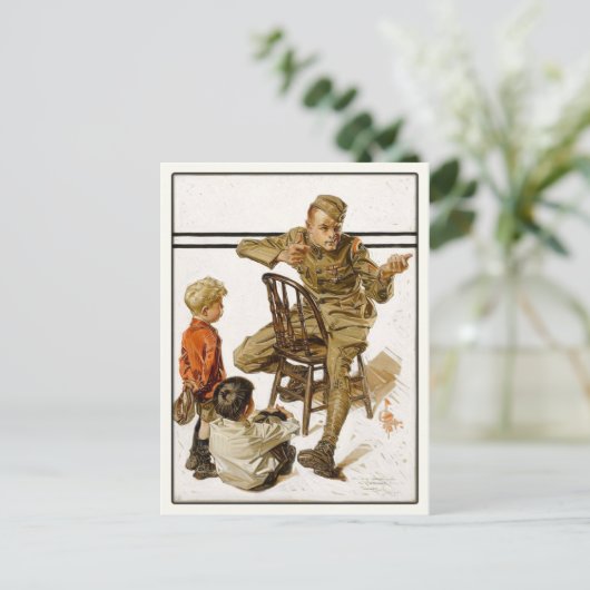 Briefkaart met  Magazine Hoesje Art (Staand voorkant)