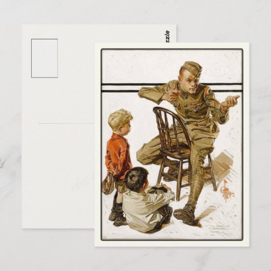 Briefkaart met  Magazine Hoesje Art (Voorkant / Achterkant)