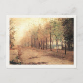 Briefkaart met Marie Bashkirtseff schilderen (Voorkant)