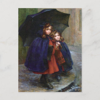 Briefkaart met Marthe Boyer-Breton schilderen