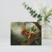 Briefkaart met Martin Johnson Heade Painting (Staand voorkant)