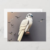 Briefkaart met met met slipstaarten besmeurde kiet (Voorkant / Achterkant)