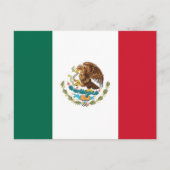 Briefkaart met Mexicaanse vlag (Voorkant)