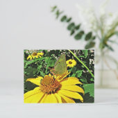 Briefkaart met mooi de zomerafbeelding (Staand voorkant)