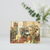  Briefkaart met mooie illustratie (Staand voorkant)