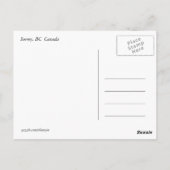 briefkaart met mooie kersen bloesem (Achterkant)