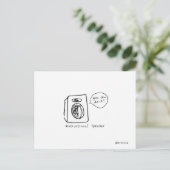 briefkaart met motivatie luidspreker (Staand voorkant)