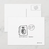 briefkaart met motivatie luidspreker (Voorkant / Achterkant)