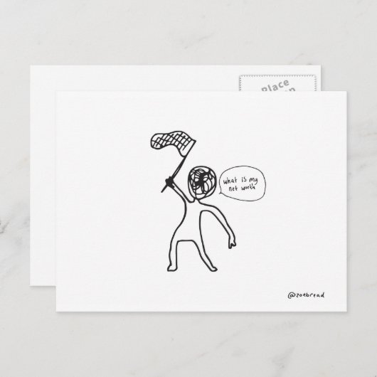 briefkaart met nettowaarde (Voorkant / Achterkant)