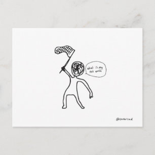 briefkaart met nettowaarde