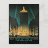 Briefkaart met  New York Central Print (Voorkant)