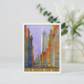 Briefkaart met  New York Poster Print (Staand voorkant)