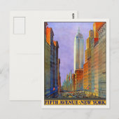 Briefkaart met  New York Poster Print (Voorkant / Achterkant)