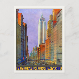 Briefkaart met  New York Poster Print