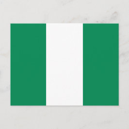 Briefkaart met Nigeriaanse vlag