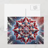 Briefkaart met Noorse kleuren Design (Voorkant / Achterkant)