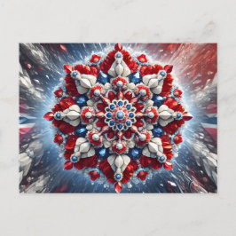 Briefkaart met Noorse kleuren Design