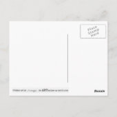 Briefkaart met originele kunst van gestileerde rhi (Achterkant)