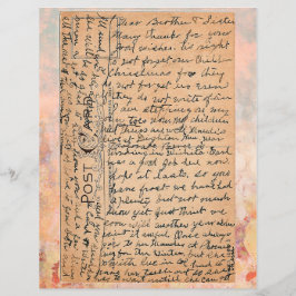  Briefkaart met oud schrift