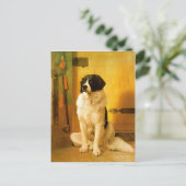 Briefkaart met oude 1852-dog afdrukken (Staand voorkant)