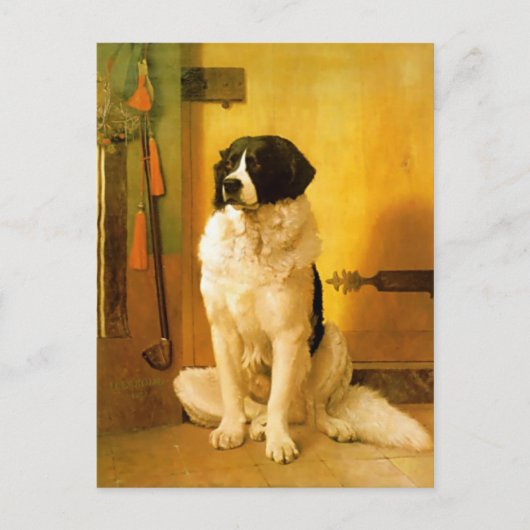 Briefkaart met oude 1852-dog afdrukken (Voorkant)
