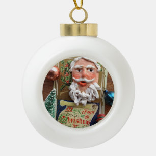 briefkaart met oude siervoorwerpen keramische bal ornament
