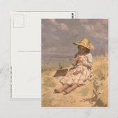 Briefkaart met Paul Peel schilderen (Voorkant / Achterkant)