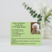 Briefkaart met pees (Staand voorkant)