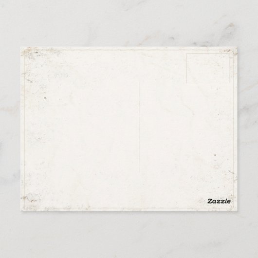 Briefkaart met  peren zeep afdrukken (Achterkant)