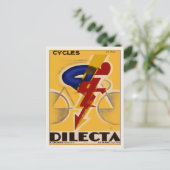 Briefkaart met  Poster voor fietsen (Staand voorkant)