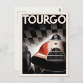 Briefkaart met  Poster voor racegebruik (Voorkant / Achterkant)