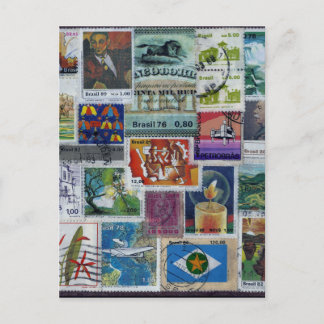 Briefkaart met poststempel