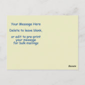 Briefkaart met Prayer naar Saint Michael  (Achterkant)