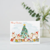 Briefkaart met pretkerkerbunnies (Staand voorkant)