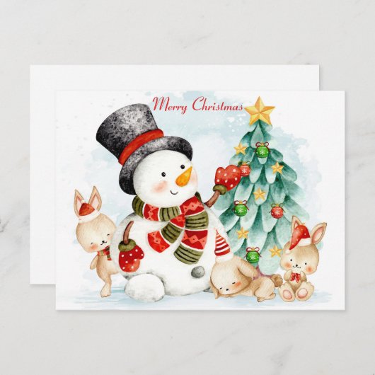 Briefkaart met pretkerkerbunnies (Voorkant / Achterkant)